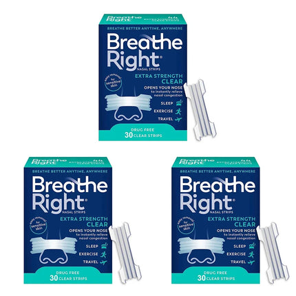 30/60/90PCS Breathing Nose Strips Extra Strength Sport Nasal Strip Better Sleep Non-Invasive Anti Snoring Strips for Adult Child