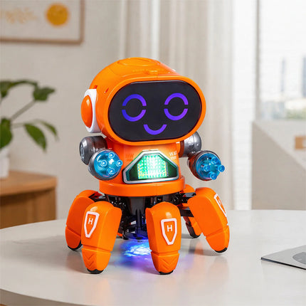 6-Claw Robot Toy for Kids Electric Smart Robots with Clear Sound Plastic Intelligent Robots for Kindergarten Kids & Street Stall