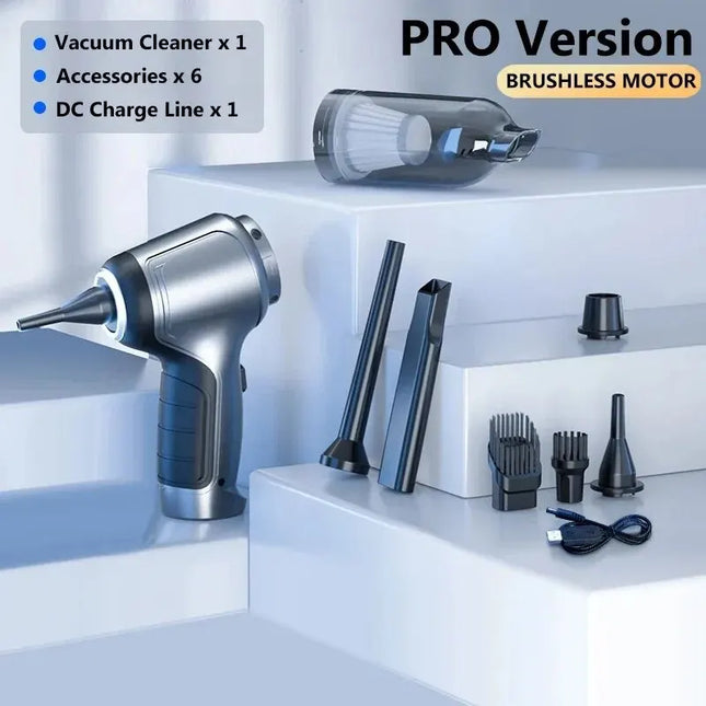 Wireless Car Vacuum Cleaner, Strong Cordless Suction Handheld Auto Vacuum, Home & Car Dual-Use Mini Vacuum Cleaner Appliance