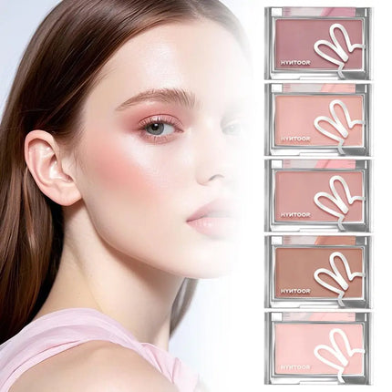 HYNTOOR Two-in-one Cream Blush Concealer Blush Palette Pigmented Long-Lasting Cheek Blush Multiple Shades Natural Flush