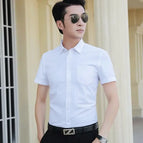 S / Chemise à manches courtes avec poches Blanc
