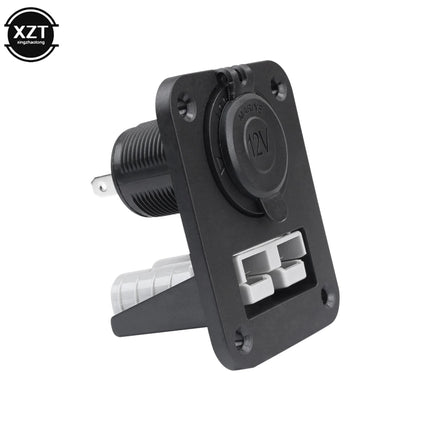 12V 50A Car Anderson Plug Cigarette Lighter Socket Charger Flush Mount Recessed Plate for Caravan Camper Boat Truck