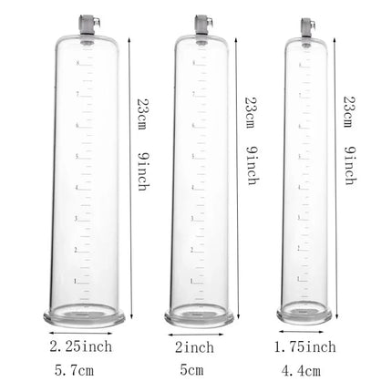 Acrylic Penis Pump 9 in SML XL XXL Acrylic Cup Accessories Sex Toy Tools Pene Enlarger Enlargement Adultos Sexy Toys for Men