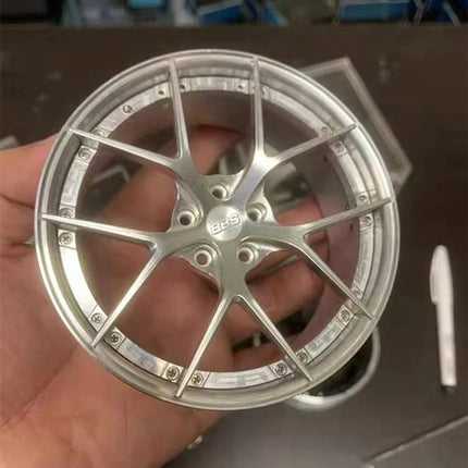 1/5 Car Model Metal Forged Assemble Refitting Wheel Hub  Creative Desktop Display  Personalized  Modification Toys Gift