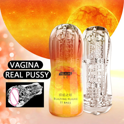 Adult Male Masturbator Cup Soft Pussy Sex Toys Transparent Vagina Men Endurance Exercise Sex Supplies Vacuum Pocket Cup for Men