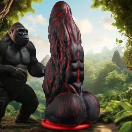 Primitive Wildness King Kong Dildo Anal Plug Large Thick Penis Animal Dick Toys For Women Men G-spot Prostate Stimulate Massager
