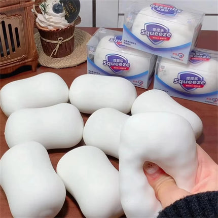 Creative Soap Ball Squishy Fidget Toy Building Block Filling No rebound Squeeze Fidget Toy ASMR Sensory Stress Relief Fidget Toy