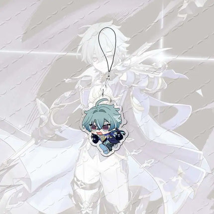 Acrylic lohen illuga Mobile Phone Charms lohen illuga Small Pendant Phone Chain Key Ring Fans Gift