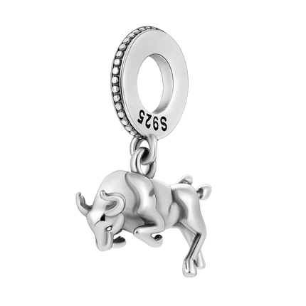 Inlaid Zircon Charm Beads 925 Sterling Silver Color Love Heart Snake Dangle Fit Original Bangle Bracelet Charms Pendant Jewelry