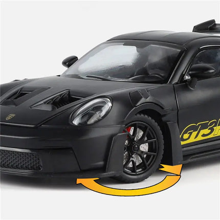 1:24 911 GT3 RS 992 Alloy Track Racing Car Model Diecasts Metal Performance Sports Car Vehicles Model High Simulation Collection