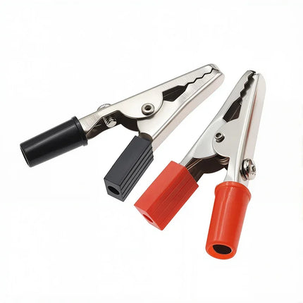 10 Pieces Metal Alligator Clips Test Clips, Electronic Product Test Clips with Screws and Solder Ports, Electrician Wire Clips