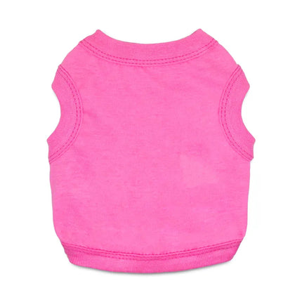 Cotton Dog Tank Top, Solid Color Sleeveless Pet T-Shirt, Breathable Dog Clothes for Small Dogs Chihuahua Yorkie