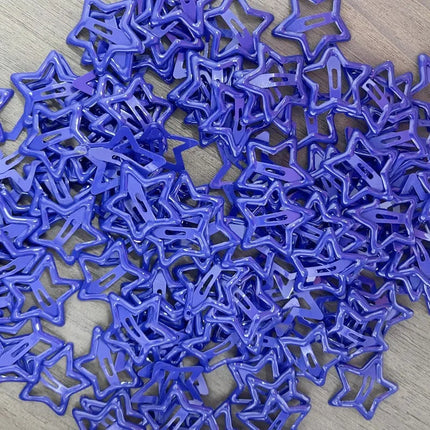 10pcs Colorful Star BB Hair Clips Girls Y2K Cute Star Barrettes Women Simple Metal Snap Clip Headdress Hair Jewelry Accessories