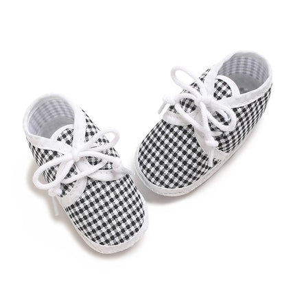 Newborn Baby's First Baptism Shoe: Newborn Boys and Girls' White Baptism Shoes Soft Sole Walking Shoes Multiple Styles-9CM/10CM