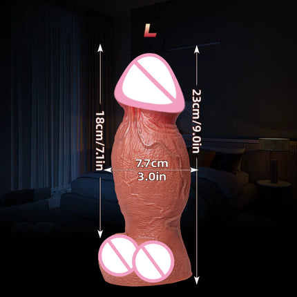 Realistic Silicone Dildo Thick Huge Glans Dildos 4 Sizes with Strong Suction Cup Anal Vagina G-spot Stimulate Butt Plug Sex Toys
