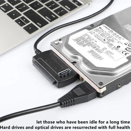 3 in 1 IDE SATA to USB Adapter Cable USB to SATA IDE Converter for 2.5 3.5 Inch SSD HDD with AC Adapter Support Windows MAC OS
