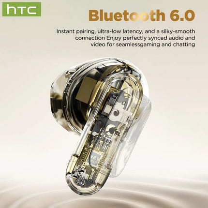 HTC NE72 Wireless Bluetooth Earphones Ai Translator Headphones 50Hrs Playback Full HD LCD Display Noise Reduction ComfortableUse