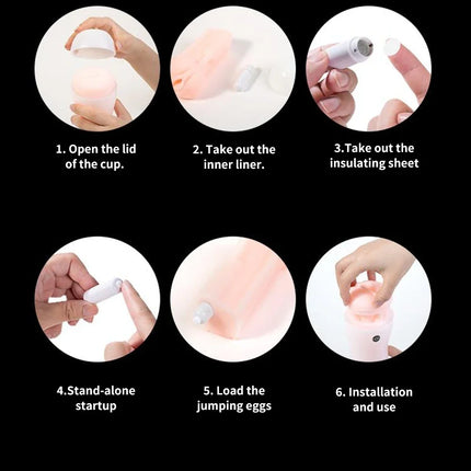 Men's Masturbation Cup Penis Trainer Male Manual Masturbator Hands-Free Suction Cup 3D Simulation Pocket Pussy Sex Toy For Men