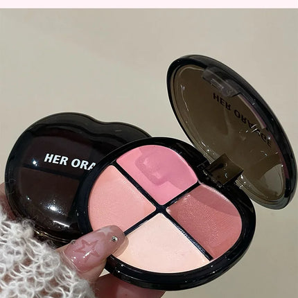 Herorange Sweetheart Blush Cream｜Four Colors in One, Delicate and Skin-Friendly, Brightens and Contours with Full Vitality