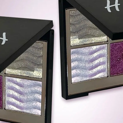 Herorange Color Block Dream Shadow Palette Four-Color Glitter Chameleon Effect Pearlescent Sparkling Easy to Apply Long-Lasting Non-Fading Mashed Potato Texture Four-Color Eyeshadow Palette Cosmetics Christmas Gift