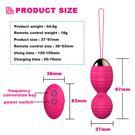Sexuale Female Chinese Vaginal Balls to Exercise Pelvic Floor Kegel Trainer for Women Steel Sex Ball Vaginal Tightening Products