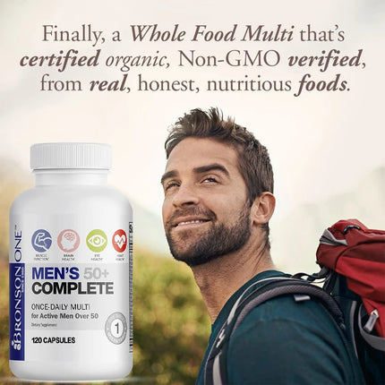 Multivitamin for men over 50 years old, natural high-quality formula, health supplement
