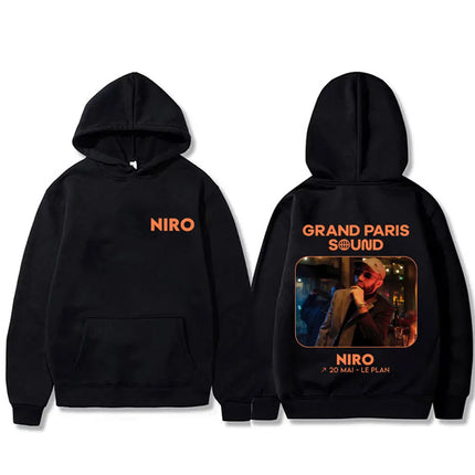 Rapper Niro OX7 Album Graphic hoodie Men Women Hip Hop Fashion Pop Music sweatshirt Male Casual Cotton Vintage pullover hoodies