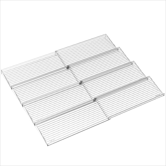 Staged Spice Drawer Organizer Adjustable Acrylic Spice Jars Rack Tray Expandable Seasoning Organizer Cabinet Kitchen Shelves