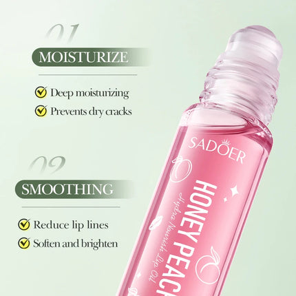 SADOER Fruits Lip Oil Lips skincare Moisturizing Nourishing Hydrating Anti Wrinkle Lipstick Lip Balm Beauty Lips Skin Care