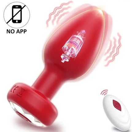 10 Speeds Vibrating Buttplug Wireless/APP Remote Control Anal Plug Male Prostate Massager Adult Erotic Sex Toy for Women Men 18