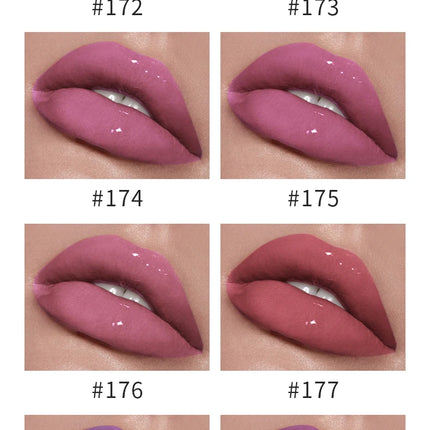 Pudaier mini capsule lip glaze, non-stick and non-fading lip gloss, mirror-finished moisturizing lip gloss