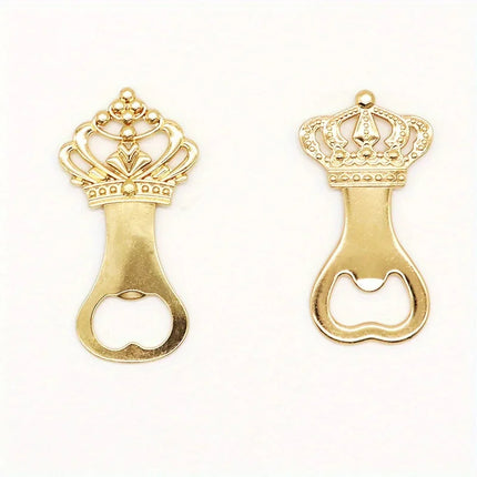 1/2Pcs Golden Beer Bottle Opener Crown Party Wedding Favors European American Personality Return Gift
