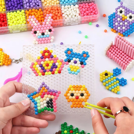 Mini Colorful Water Beads Spray Magic Bead Toy Puzzle Creative Bean Toy Pegboard Toy DIY Handmade Material Package Carnival Gift