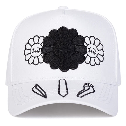 Unisex Sunflower Embroidery Baseball Caps Spring Autumn Outdoor Adjustable Casual Hats Sunscreen Hat Sports Cap