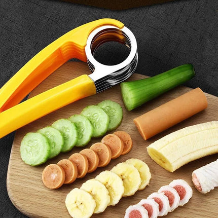 Slicer banana ham fruit ultra-thin manual creative multi-functional cutter melon cutting artifact kitchen special tool