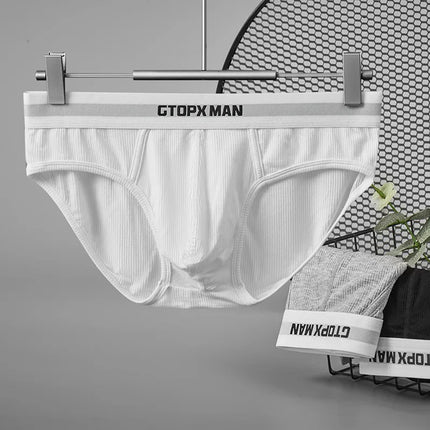 3Pack Summer Single Layer Mens Underwear Low Rise Briefs for Men Elastic Comfort Fit Underpanties Ropa Interior Hombre
