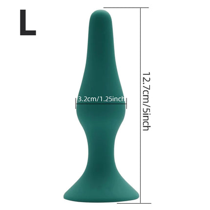 4 Sizes Silicone Dildo Sucker Anal Butt Plug Unisex Wearable Stopper Adults Sex Toys for Men Women Prostate Trainer Massager