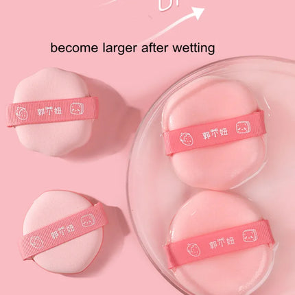 GUOXIAONIU 5 Shapes Powder Foundation Puff Mini Sponge Blending Applicator Details Makeup Puff Tools Wet Dry Dual Use
