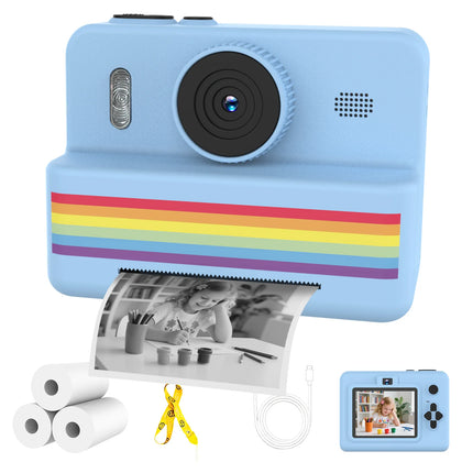Kids Digital Camera with Mini Printer 2.8inch HD Video Portable Thermal Instant Photo Print Children Photography Toy Gift