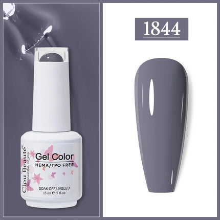 Clou Beaute Gel Nail Polish Neon Brown Royal Blue Red Green Pastal Nude Nail Art Varnishes Gel Lacquer HEMA/TPO FREE UV Gel Nail