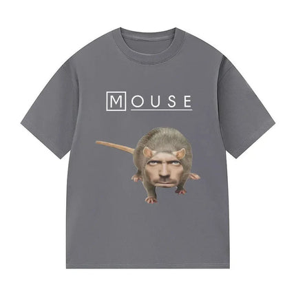 House_Mouse MD Funny Graphic T-shirt Men Women Casual Oversized Short Sleeve T Shirt Fashion High Quality Cotton Tees Streetwear