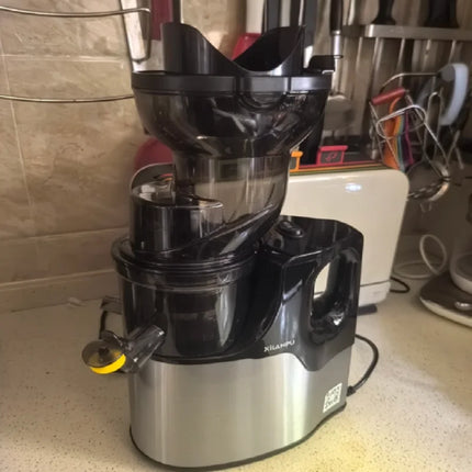 220V Xilanpu Stainless Steel Juicer with Pulp Separation Multi Function Large Mouth Automatic Juice Extractor DW