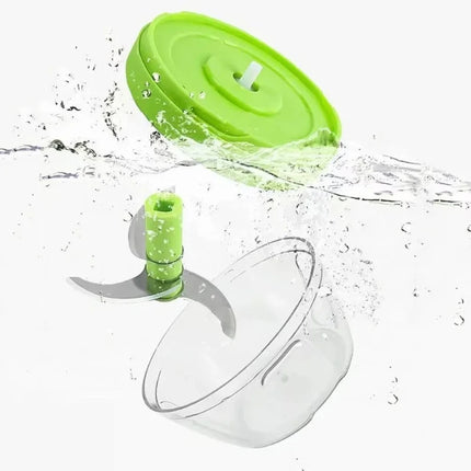Food Shredder Processor Mini Manual Rope Garlic Cutter Meat Mincer Vegetable Onion Cutter Garlic Masher Kitchen Tools Portable