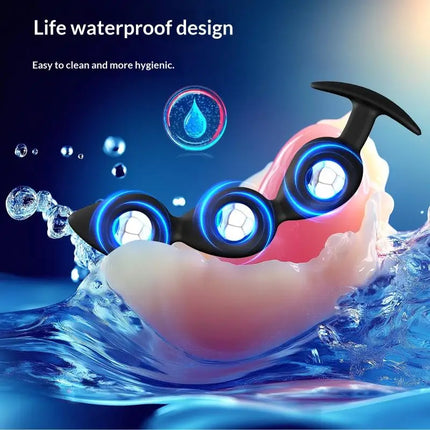 Adult 18 Sex Toy For UniseX Wearable Anal Plugs With Steel Balls Inside Anal Bead Butt Plug Fake Dildo Analplug Buttplug Butplug