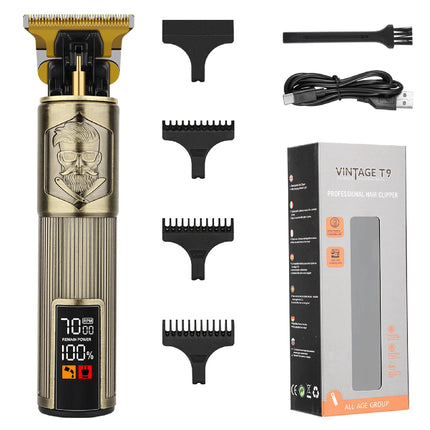 HIENA T9 hair clipper Professional barber Hair cutting Electric trimmer led display strong Power Dragon buddha hair Clippers