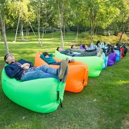 Kid Lazy Inflatable Sofa Bag Outdoor Portable Inflatable Couch Folding Camping Mattress Music Festival Recliner Outdoor Toy