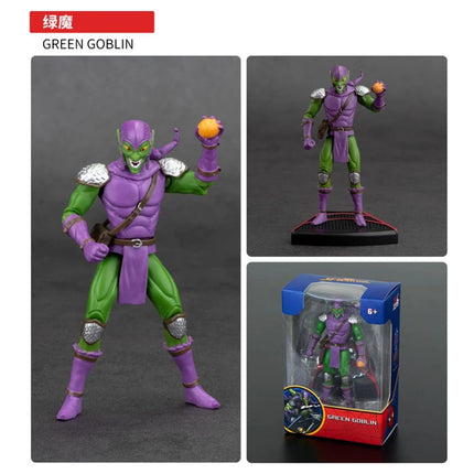 4 inches Original ZD Action Figure Toy Iron Man Scarlet Spider Miles Morales Spider-Man Venom Gwen Anime Movable Doll Model Gift