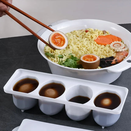 Egg Saving Box Practical Multifunctional Egg Organizer for Halogen and White Marinated Eggs