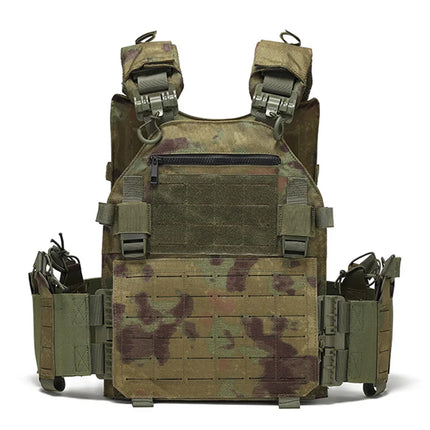 Tactical Training Vest - MOLLE Waterproof Quick Release Outdoor Vest / Gilet Tactique Entraînement - Gilet MOLLE Imperméable