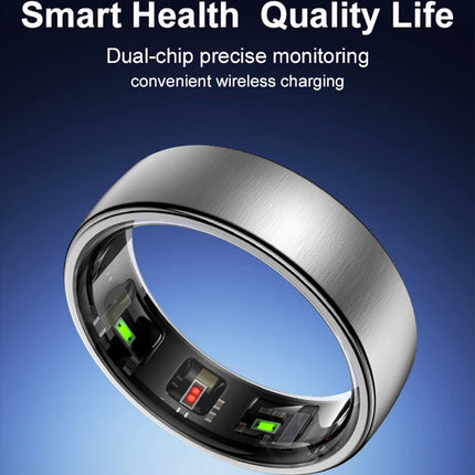 R10 Smart Ring with Charging Case Men Women Health Sleep Heart Rate Monitoring Smartring IP68 5ATM Waterproof Sport Finger Ring